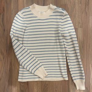 Chinti & Parker Striped Blue and White Sweater